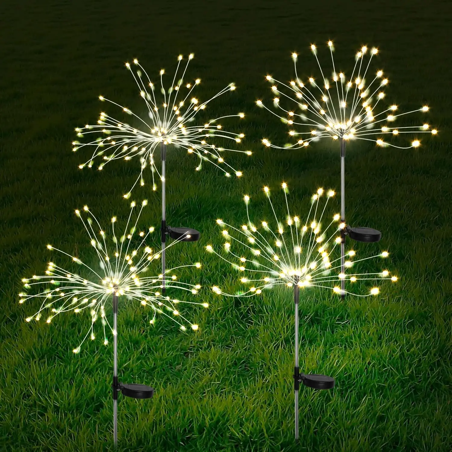 Solar Outdoor Festive Style Decorative Fairy Lights, 120 LED Waterproof Solar String Lights with 2 Twinkling Modes for Garden, Wedding, Patio Decoration (Warm White/Colorful), Solar Outdoor Lights