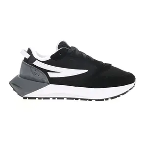 Fila Womens Racer Energized Lace Up Sneakers Shoes Casual - Black
