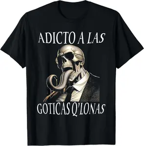 pure cotton graphic round neck tees for men Calacas Chidas Gym Funny Sarcasm Slang Mexican Skull Sayings T-Shirt