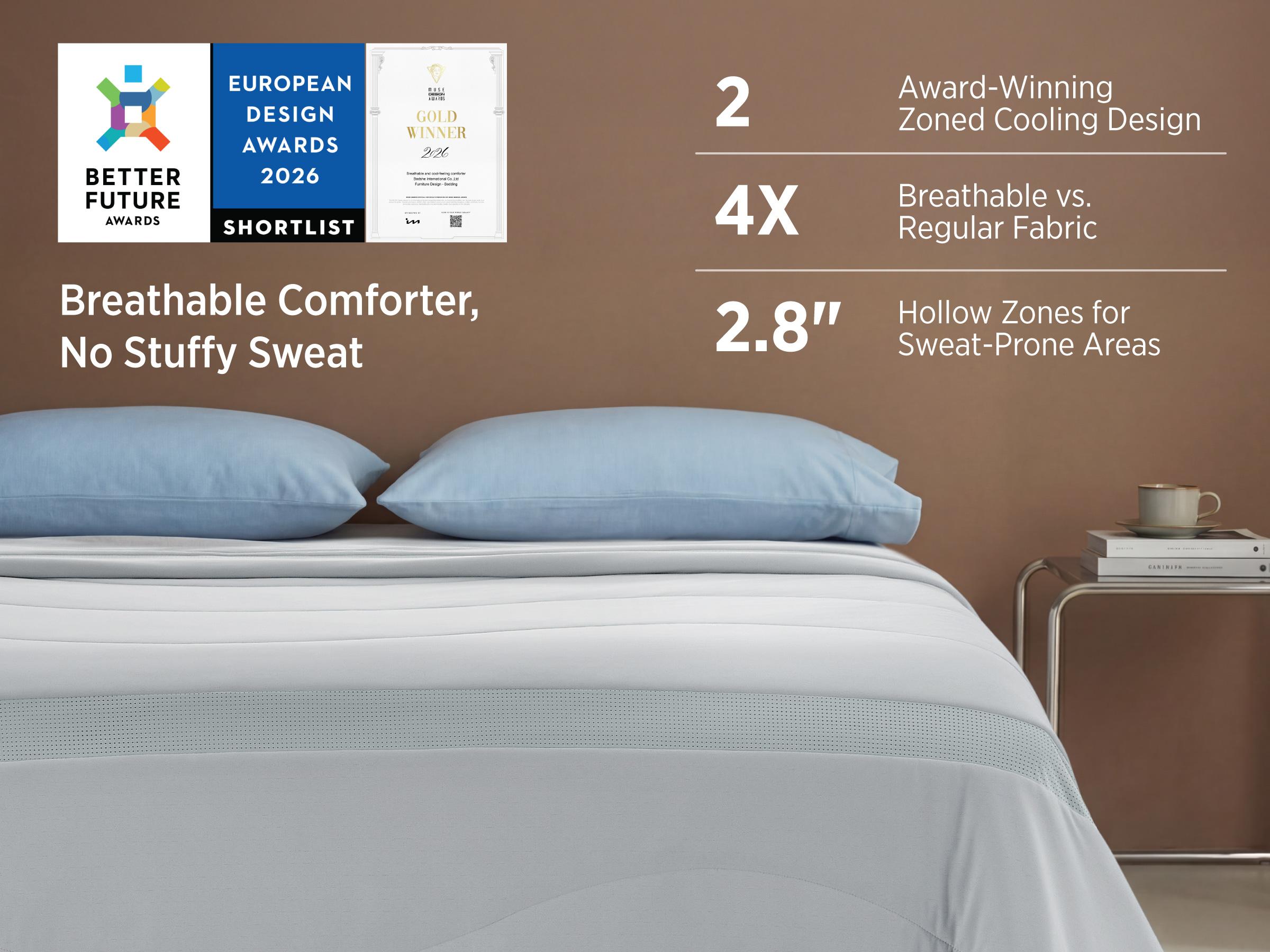 Bedsure Cooling Comforter - Cooling Blankets for Hot Sleepers, Ultra-Soft Summer Comforter, Q-Max>0.45 & GentleSoft Value 204.07, 4X Breathable, Oeko-TEX Certified