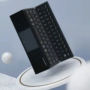 JOMAA Tri-Fold Bluetooth Keyboard with Touchpad – Portable, Compatible with Win/iOS/Android/Mac, Multi-Device Switching, Slim & Lightweight (253×181mm, 180mAh Battery)