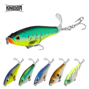 Kingdom Surface Bait for Fishing Machines, 4.33 inches, 0.60 oz, Floating Artificial Lure, Pack of 3
