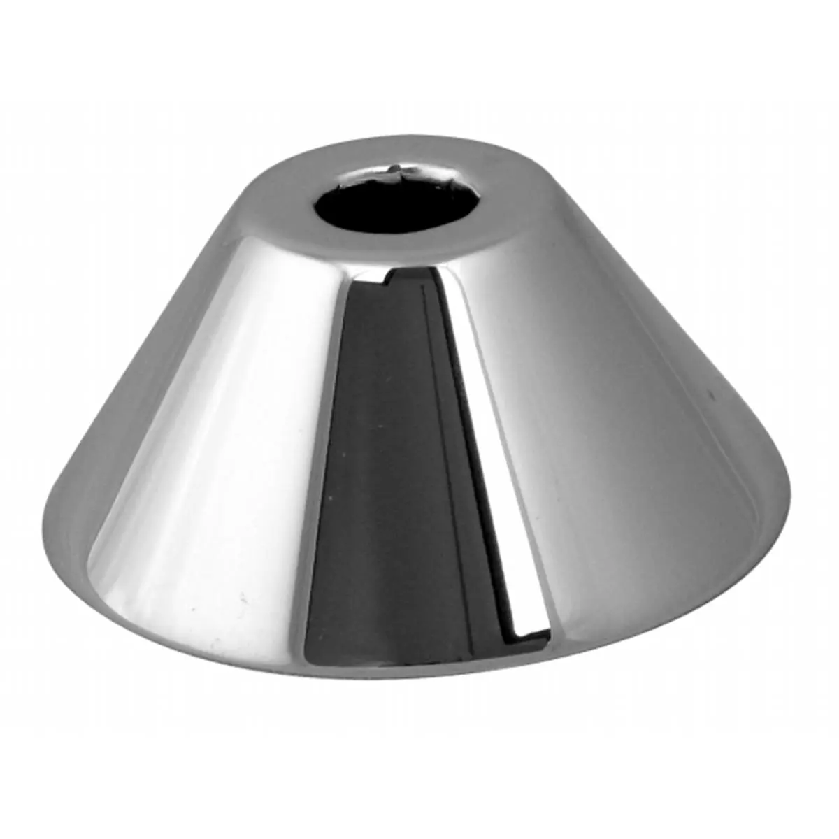 Westbrass  .63 in. OD Bell Pattern Sure Grip Flange - Polished Chrome
