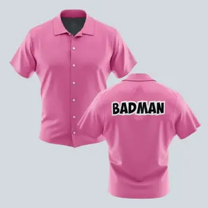 Vegeta Badman Pink Dragon Ball Z Hawaiian Shirt | Cool Summer Anime Vibes for Men & Fans