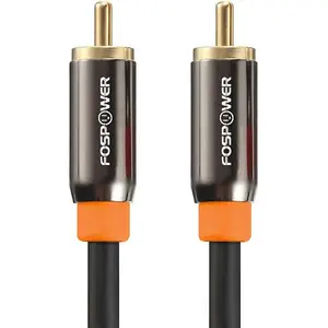Digital audio coaxial cable 24k gold plated connectors premium spdif rca male to rca male for home theater hdtv subwoofer hifi systems 3ft