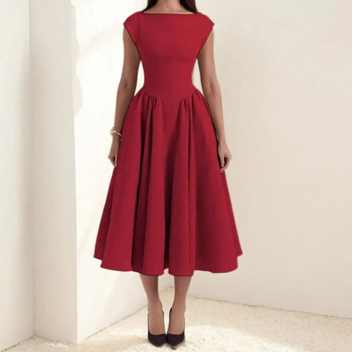 Women's Backless Sleeveless Solid-Color Cotton Blend Maxi Dress - Trendy New Arrival, Elegant Style for Formal Party Events