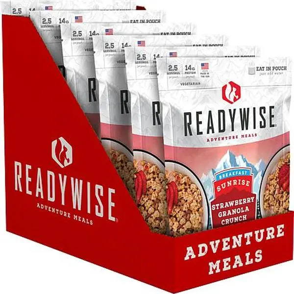 ReadyWise 6 CT Case Sunrise Strawberry Granola Crunch ReadyWise 6 CT Case Sunrise Strawberry Granola Crunch