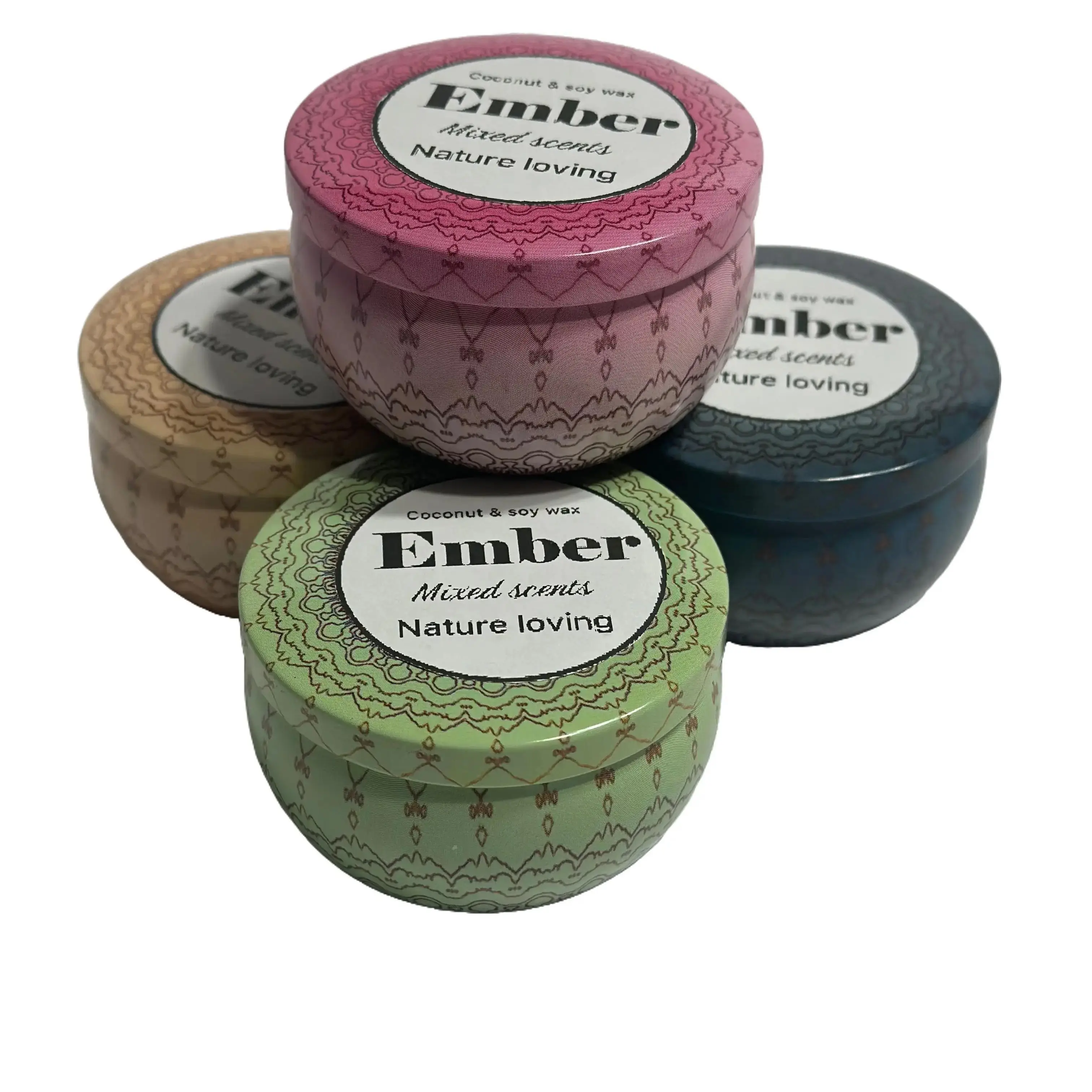 Ember Mixed Scented Candle - Nature Loving Coconut & Soy Wax Variety Pack for Versatile Aroma