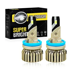 H11  Bulbs, 900% Brighter Halogen and Fog Lights Replacement, 30000lm  Bulbs, Compact Size, 6000K Cool White, Pack of 2   bulb   led