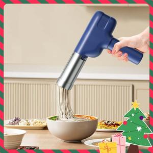 handheld noodle maker, usb rechargeable wireless noodle presser, noodle making machine with 5pcs moulds, household kitchen appliances, gifts for mum, noodle machine