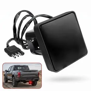 15 LED Brake Light Trailer Hitch Cover Super Bright Brake Driving Lamp For 2 Inch Towing Hitch Receiver Universal Brake Tail Light For Towing Truck Pickup SUV