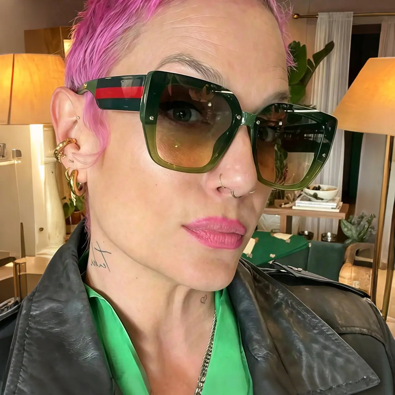 Women’s Oversized Square Sunglasses, UV400 Protection Fashion Eyewear