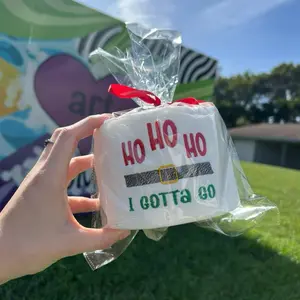 Funny Christmas Gift Unique Gift for Friends Hilarious Ho Ho Ho I Gotta Go Festive Present