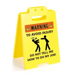 Funny Office Desk Sign – “DO NOT TELL ME HOW TO DO MY JOB!” Hilarious Gag Gift for Coworkers, Boss, Teammates & Employees – Cubicle Humor Decor, Under $10