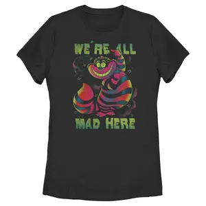 Women's Alice in Wonderland Rainbow Cheshire T-Shirt