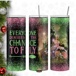 Wicked Witch 20oz Tumbler Cup with Lid and Reusable Straw - Perfect Gift for Kids and Adults - Drinks Bottle - Portable - Water Bottles