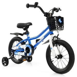14 Inch Kid's Bike with 2 Training Wheels for 3-5 Years Old