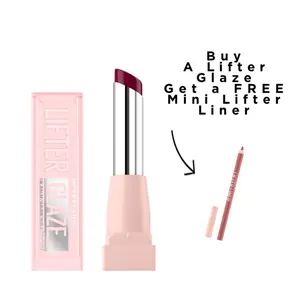 Lifter Glaze Oil Balm with Hyaluronic Acid and Hydrating Oil Blend, Lip Balm with 24HRs of Smooth, Buildable Color, Moisturizing Shine, Maybelline