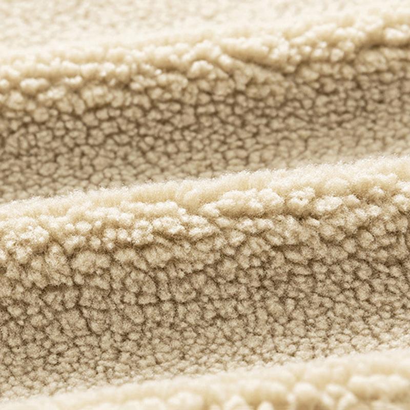 Men's Winter Corduroy Lined Fleece Collar Single Breasted Jacket - Thick Warm Coat with Ribbed Cuffs & Fashion Front Placket; Perfect for Outdoor Hiking, Jogging, Fishing, Gym Workouts or Casual Daily Wear; Fleece Lining Provides Windproof Structure.