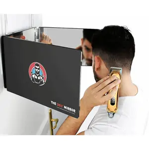 The 360 Mirror - 3 Way Mirror for Self Hair Cutting - Adjustable Trifold Barber Miror to Cut Your Own Hair - Tri Fold Self Haircut System for Men and Women Braiding - Three Sided Miror for Haircuts