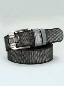 Men's Nylon Belt with Buckle, Two-Tone Outdoor Fashion All Seasons, Multi-Purpose Canvas Denim Waistband, Military Training, Youth Style, Casual Belt