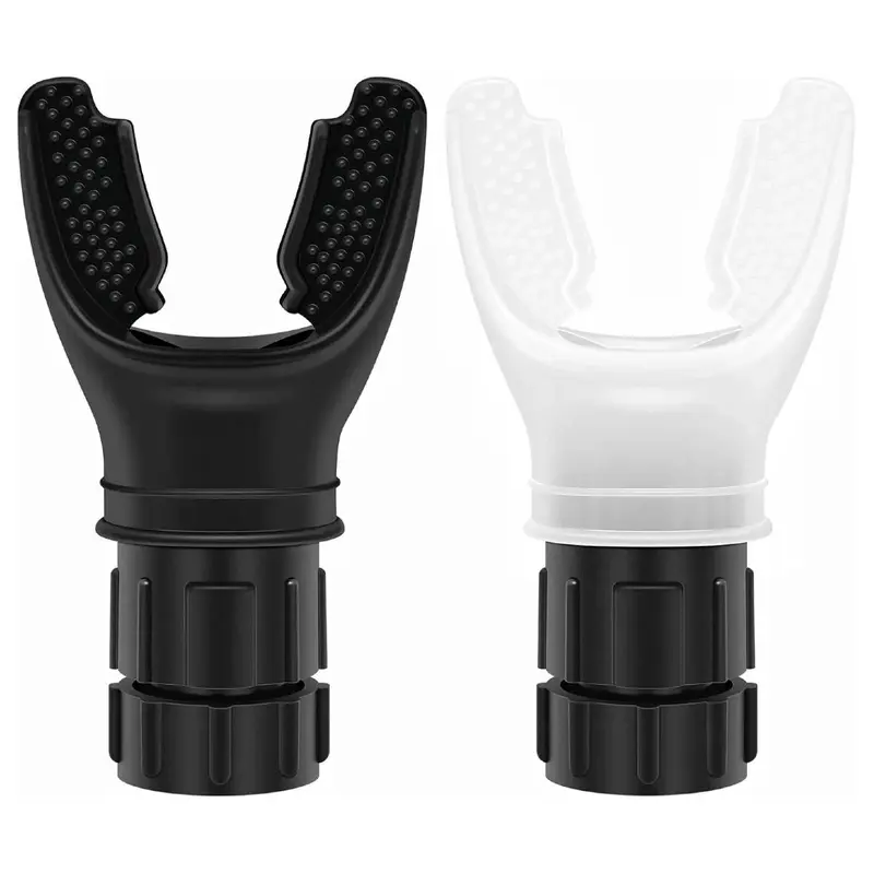 Black Respiratory Lung Trainer, Adjustable Resistance, Silicone Mouthpiece, 5.39" Compact Fit, Pocket-Size Fit, Travel-Ready Size, Training Fitness Equipment, Assisting in Relaxation Techniques for Athletes, Gym Use