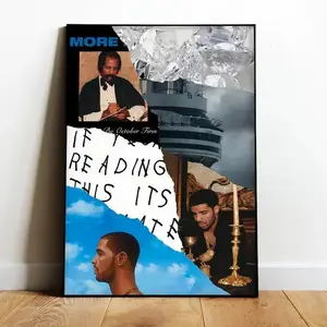 Drake Rapper All album Cover Poster Decor Artwork Wall Room