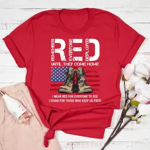 Red Fridays Shirt: Support Our Troops, Veterans Day Cotton Tee