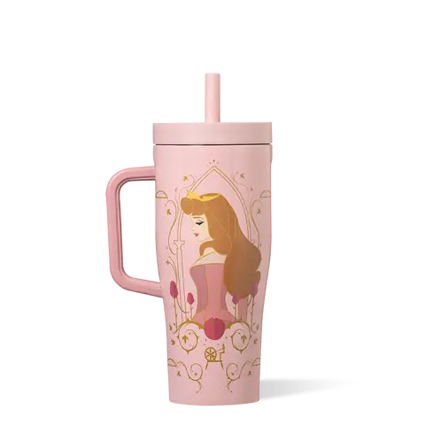 Disney Princess Belle BPA-Free Leakproof Reusable Silicone Water Bottle (22oz) - Tumbler with Straw, Dishwasher Safe, Non-Slip Silicone Base, Portable Lid, Work Bag-Compatible, Modern Unisex Adults Gift, Daily Use