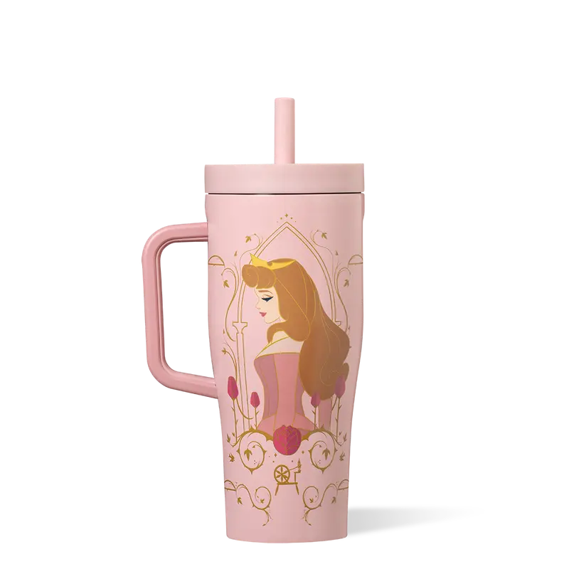 Disney Princess Belle BPA-Free Leakproof Reusable Silicone Water Bottle (22oz) - Tumbler with Straw, Dishwasher Safe, Non-Slip Silicone Base, Portable Lid, Work Bag-Compatible, Modern Unisex Adults Gift, Daily Use