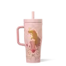 Disney Princess Belle BPA-Free Leakproof Reusable Silicone Water Bottle (22oz) - Tumbler with Straw, Dishwasher Safe, Non-Slip Silicone Base, Portable Lid, Work Bag-Compatible, Modern Unisex Adults Gift, Daily Use