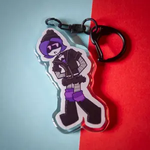 Uzi doorman Acrylic Keychain - Murder Drones