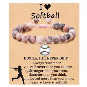 Softball/Volleyball Bracelets Gifts for Girls Daughter Granddaughter Birthday Thanksgiving Day Christmas Gifts