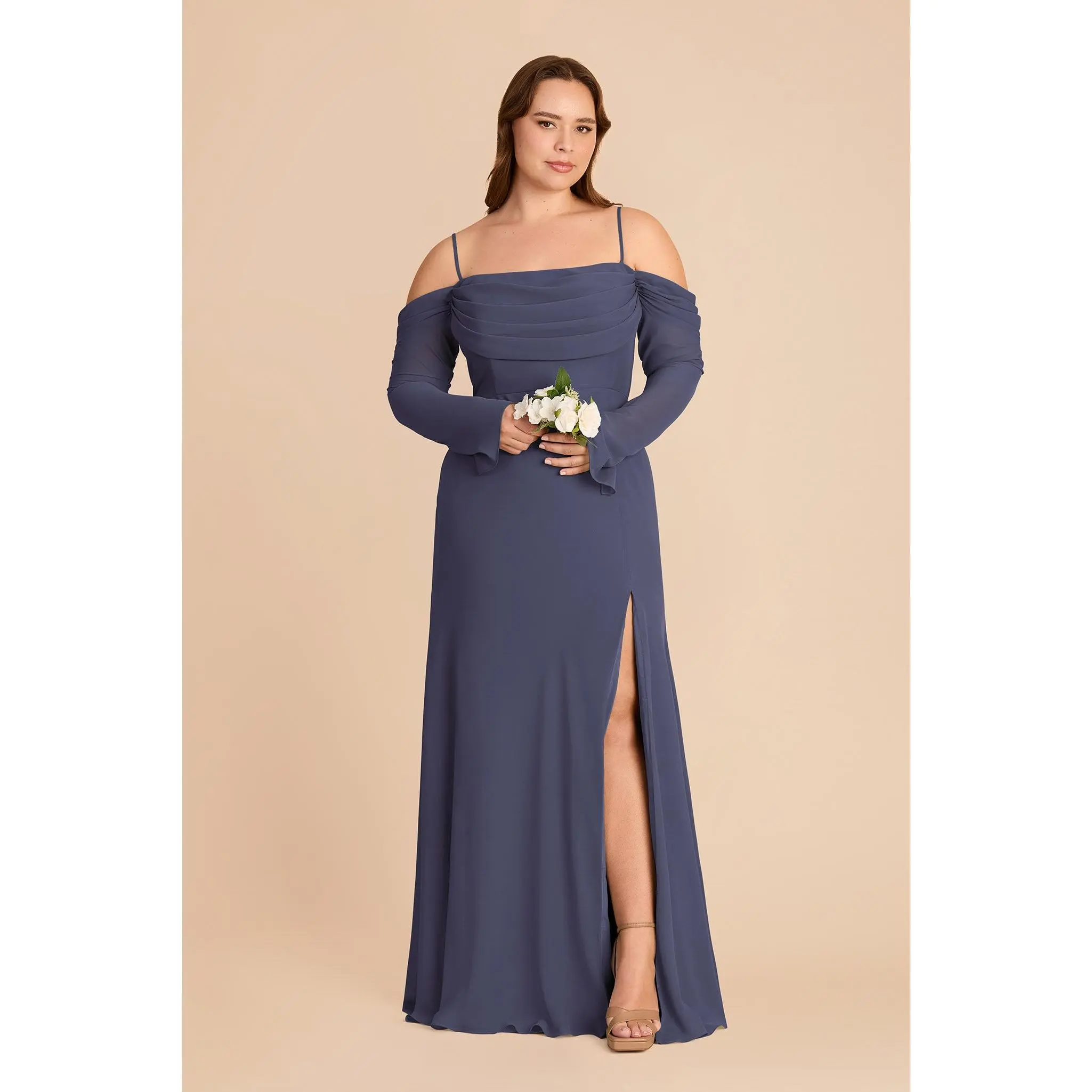 Maya Chiffon Dress - Dusk Blue - TikTok Shop