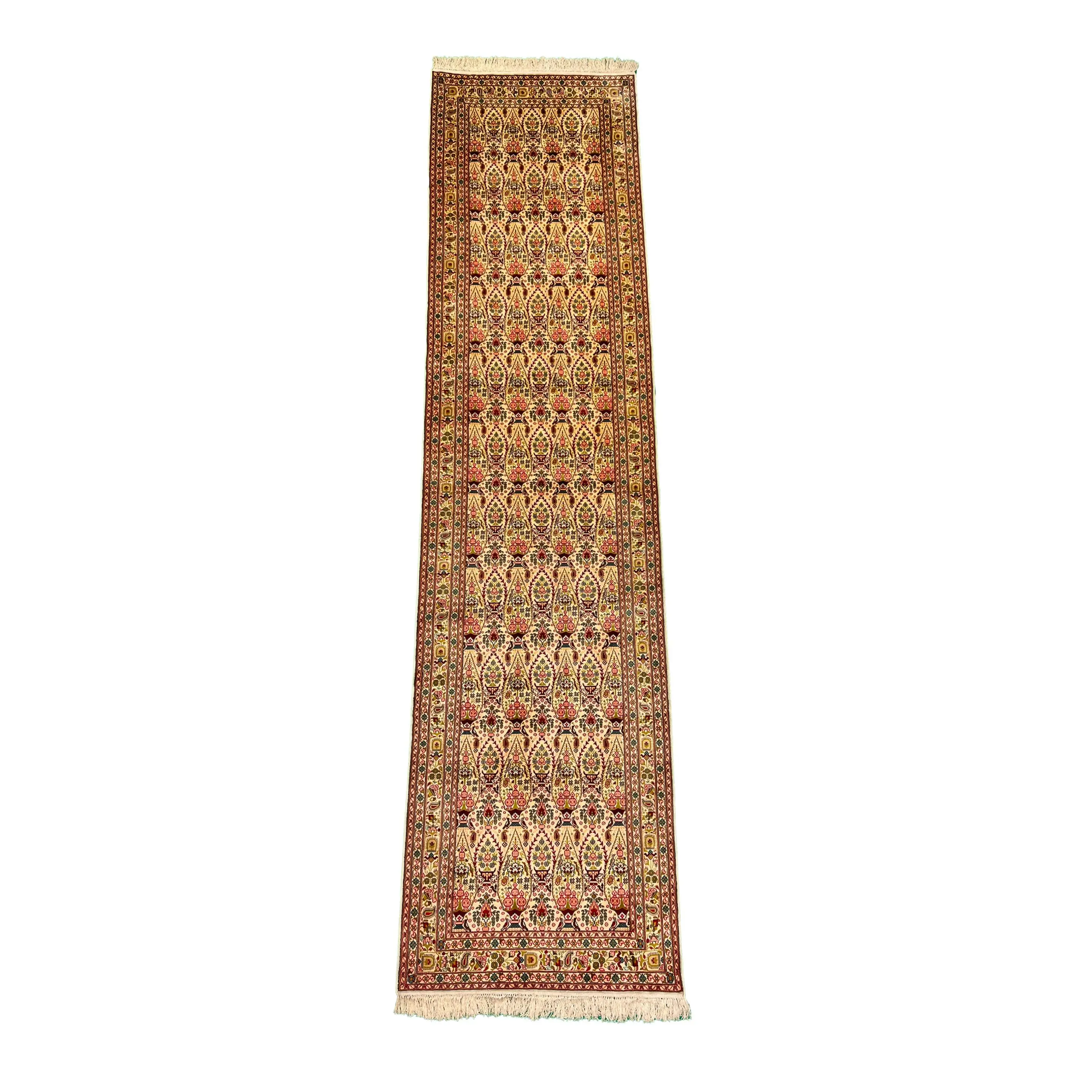 Traditional Handmade Silk Runner Rug