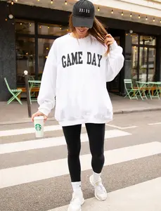 Game Day Sweatshirt, Preppy Varsity Sports Sweatshirt, Game Day Vibes Crewneck, Sunday Football, Football Mom, College Football Sweater