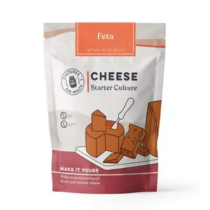 Feta Cheese Starter Culture – 4× Direct-Set Packets for Tangy Greek-Style Feta