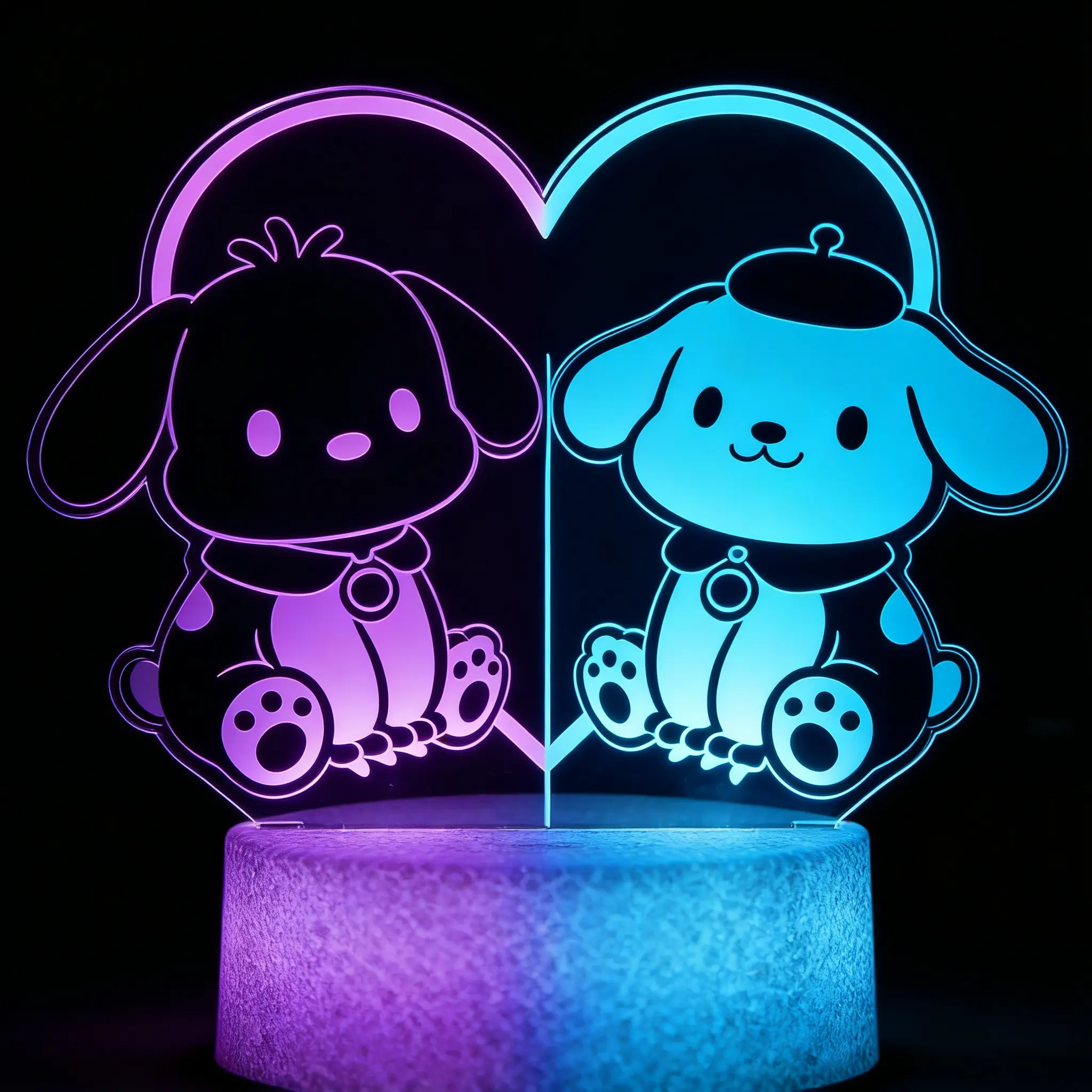 uppy Dog Labrador Night Light Children's Gift - 3D Light up Dog Lamp Minimalist LED Decor, Birthday Gift for Kids Girls Boys Dogs Lovers