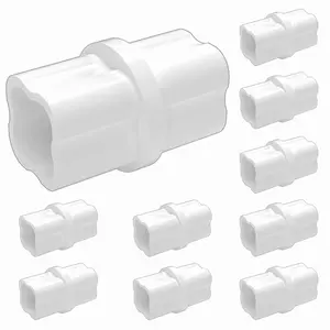 Formufit 3/4" PVC Coupling, White, 10-Pack - Furniture Grade Internal Connector