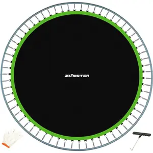 Replacement Jumping Mat Fits 15 ft Round Trampoline Frame with 96 V-Hooks, for 7" Springs 160" Premium Trampoline Mat (Spring not Included)