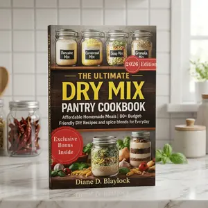The Ultimate Dry Mix Pantry Cookbook, Homemade Pantry Staples and Make Ahead Mixes, Easy Instant Meal Base Recipes for Everyday Cooking, Budget Friendly Meal Prep Cookbook with Simple Homemade Kitchen Recipes for Busy Families