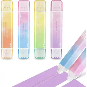 2 In 1 Correction Tape and Double Sided Tape Roller, Cute Quick Dry Japan Correction Tape, With Permanent Scrapbook Adhesive Tape Dispenser, Ideal for School Office Stationery Supplies