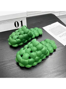 Summer breathable hooded cool mop bubble textured massage shoes for both men and women