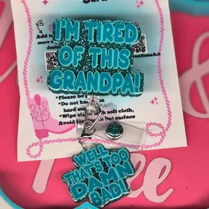 im tired badge reel