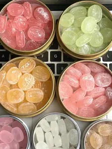 X-it Multi-flavor Candy VC Hard Candy with Vitamin C and Natural Peppermint for Energy and Concentration - Multi-flavor -  Ideal for Sharing and Gifting to Business People and Parties - Sealed Jar - 1 Pack (16-18 Count)
