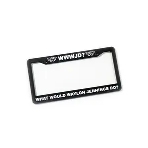 What Would Waylon Jennings Do? License Plate Holder