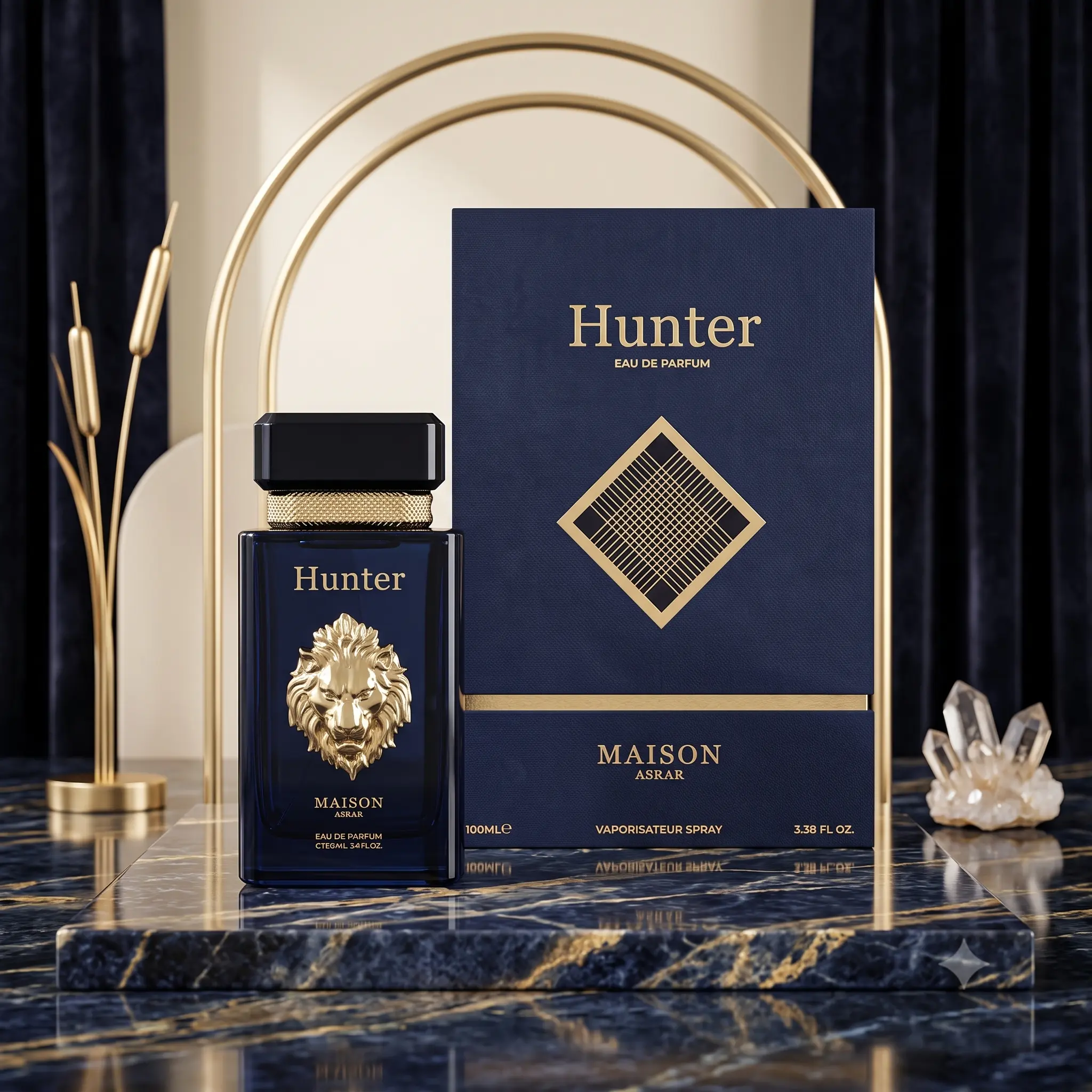 Hunter Eau de Parfum for Men by Maison Asrar | Woody Aromatic Long Lasting Fragrance | 100ml