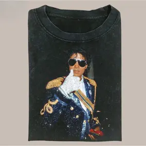 Comfort Colors ®   King of Pop Vintage 90's T-Shirt, Michael Jackson 90s Retro Shirt, Music Tees, Vintage Graphic Tee Womenswear Top black fits good