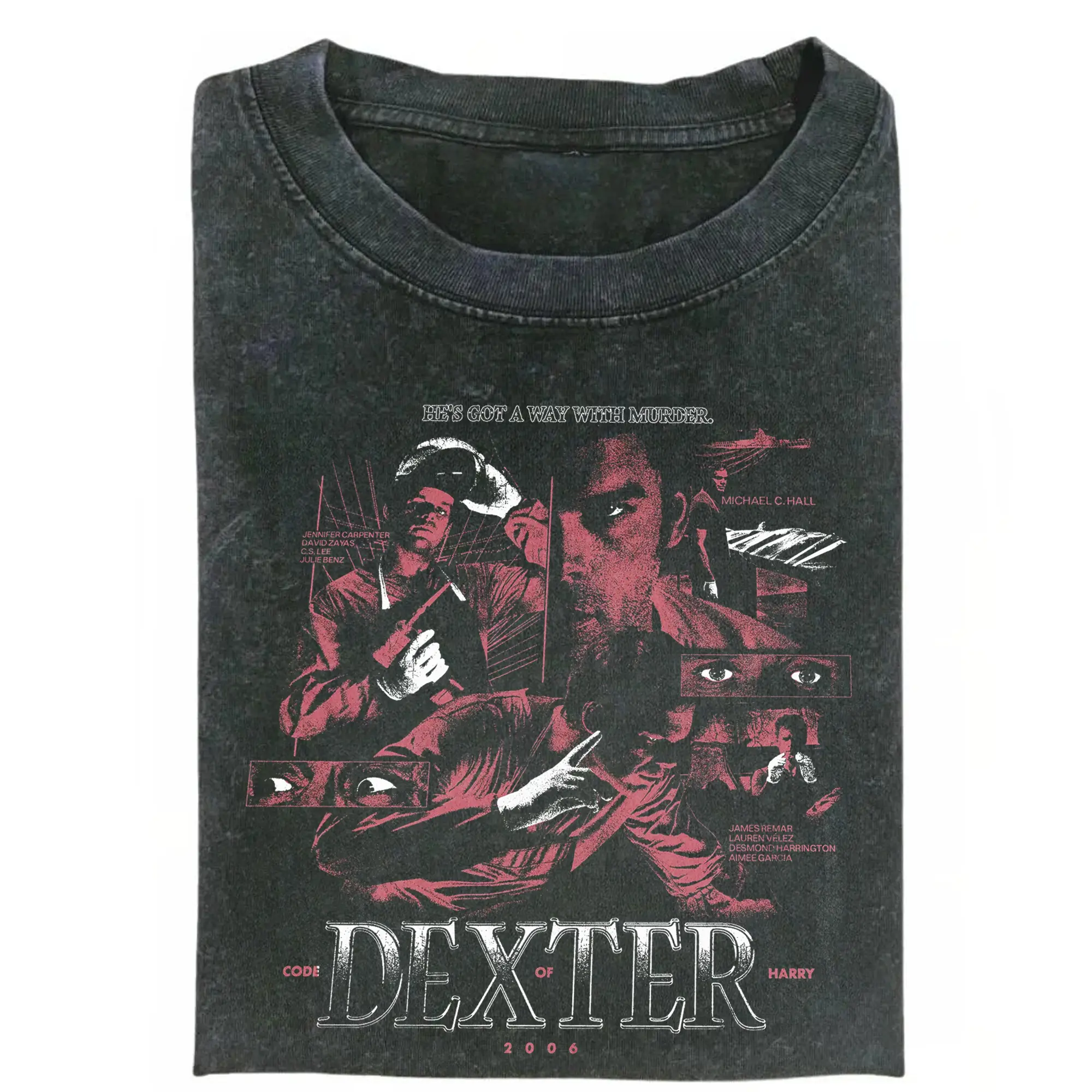 Dexter TV Show Shirt, Dexter Character Graphic Tee, TV Series T-Shirt, Dexter Movie T-Shirt, Dexter Morgan Graphic Tee, Bay Harbor Butcher Shirt, Morgan Graphic 90s Tee, Gift for Men Women, Crew Neck T-shirt, Trending T-shirt