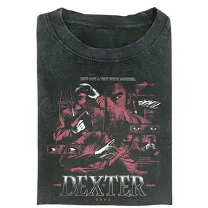 Dexter TV Show Shirt, Dexter Character Graphic Tee, TV Series T-Shirt, Dexter Movie T-Shirt, Dexter Morgan Graphic Tee, Bay Harbor Butcher Shirt, Morgan Graphic 90s Tee, Gift for Men Women, Crew Neck T-shirt, Trending T-shirt